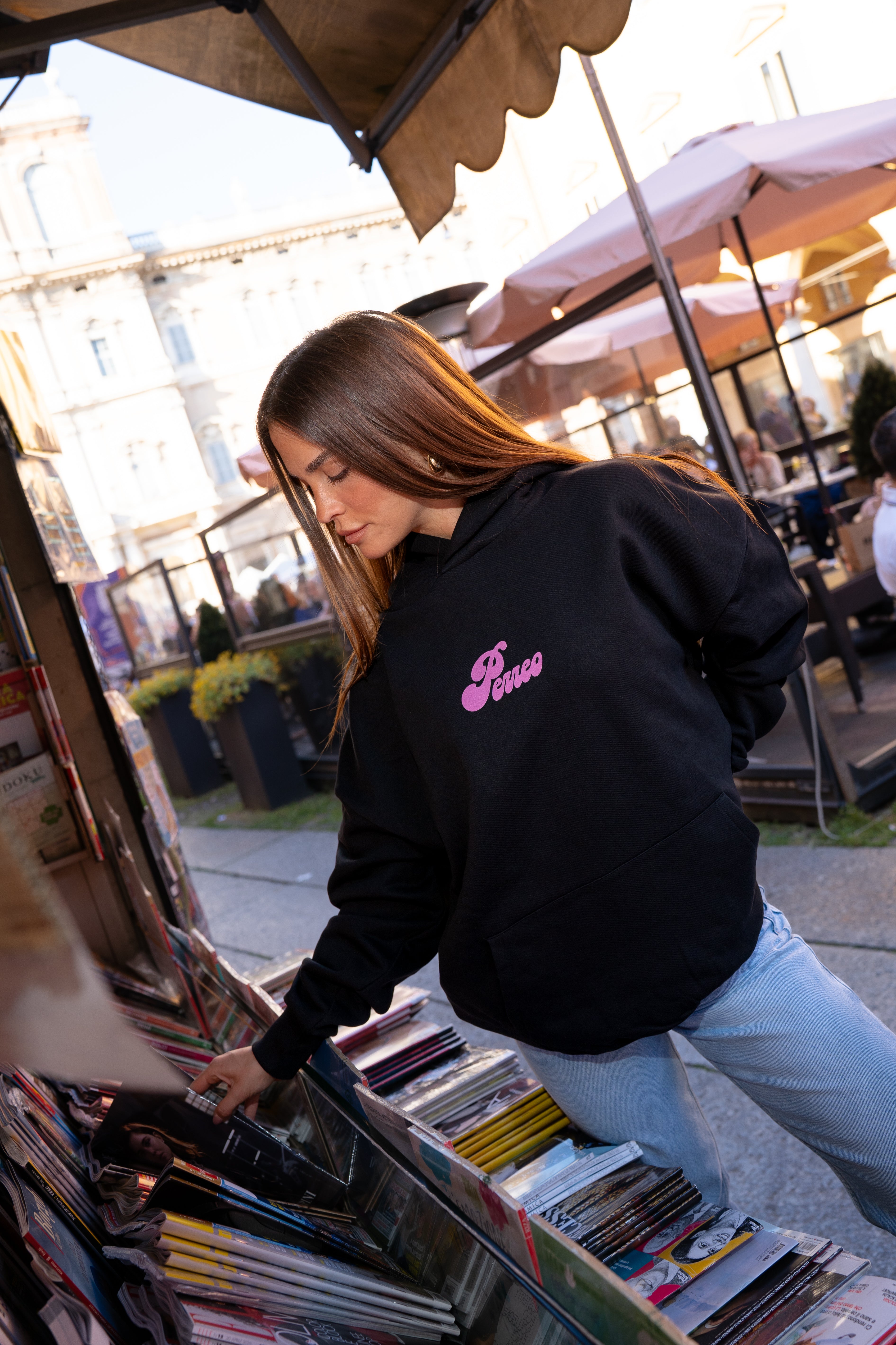 HOODIE BOXY LUNA BLACK