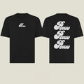 T-SHIRT OVER SHINY BLACK
